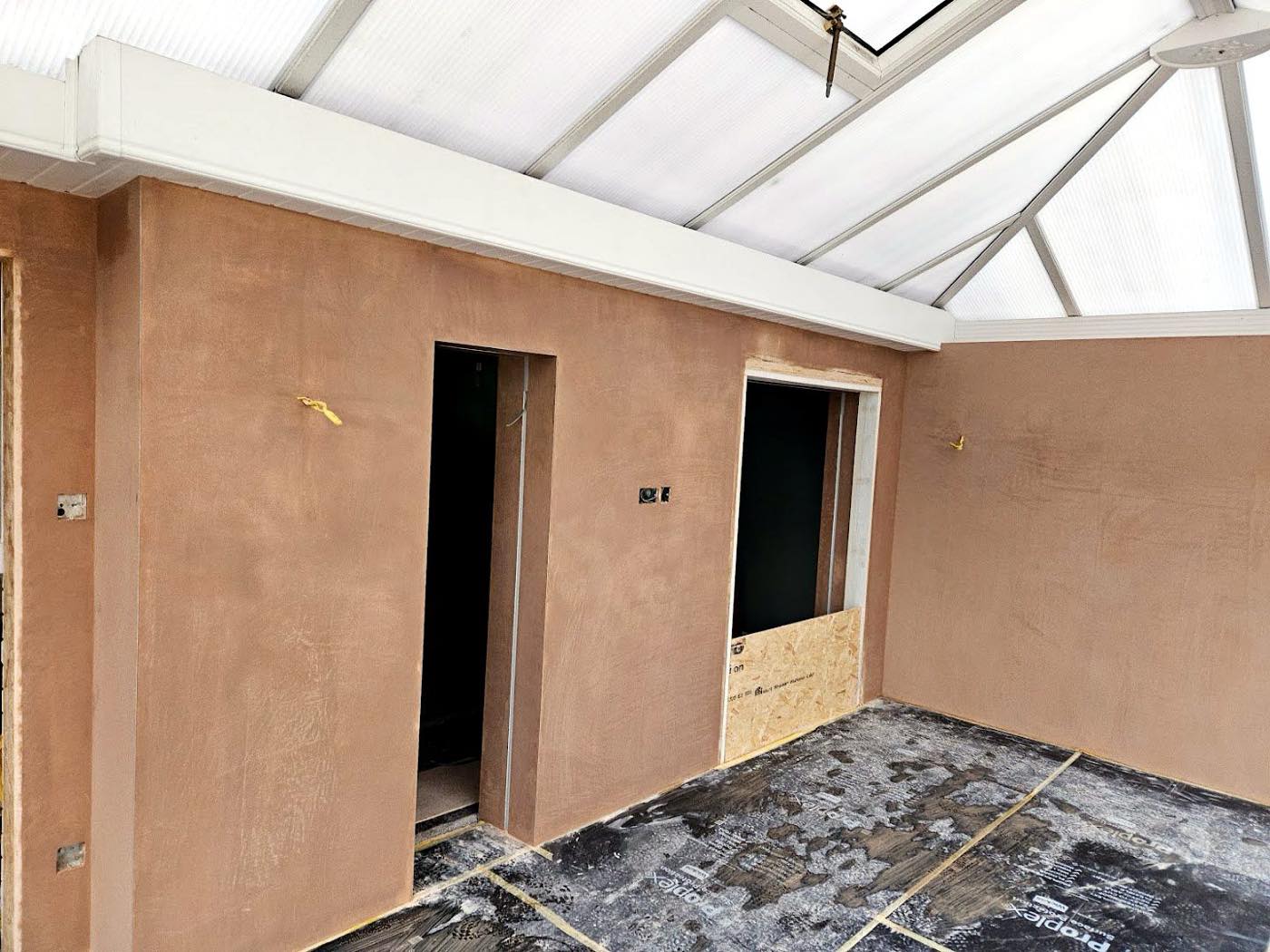 construction work by A C M Plastering Services in Keevil
