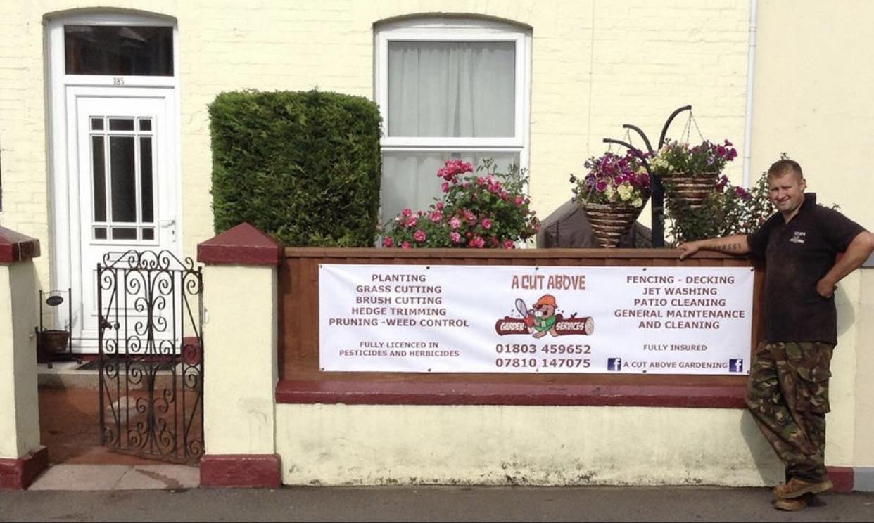 landscaping work by A CUT ABOVE GARDENING SERVICES in Torquay