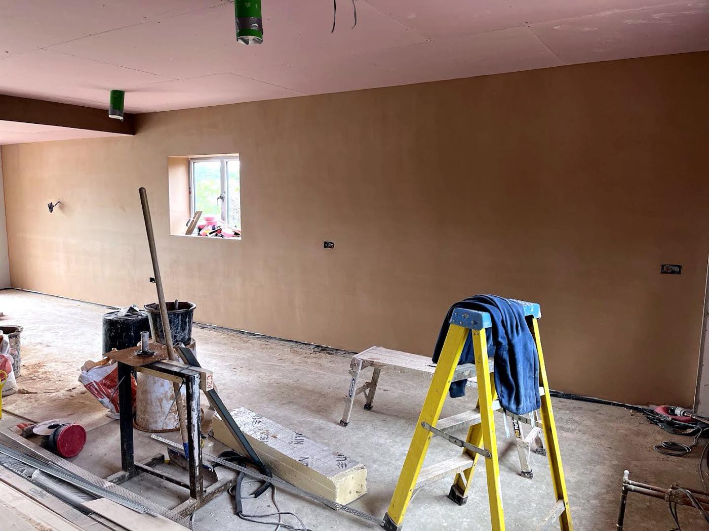 construction work by AJA Plastering in Tewkesbury