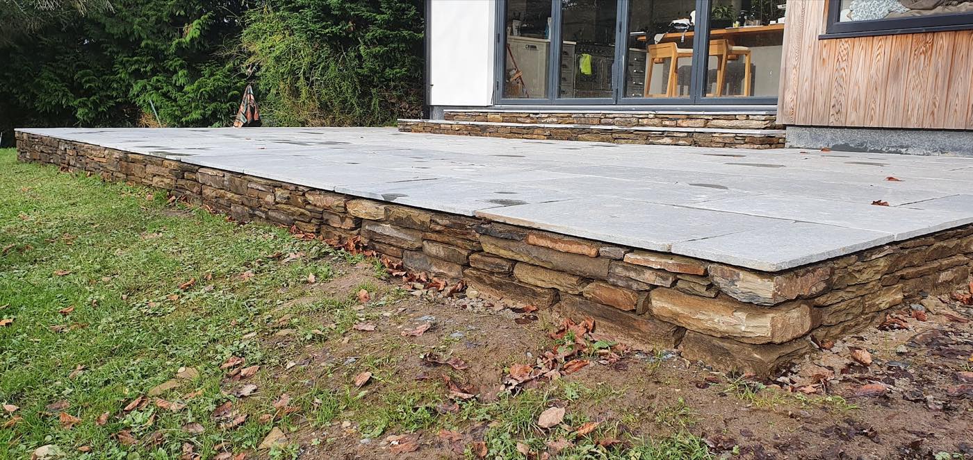 landscaping work by Ascape Garden Builders ltd in Braunton