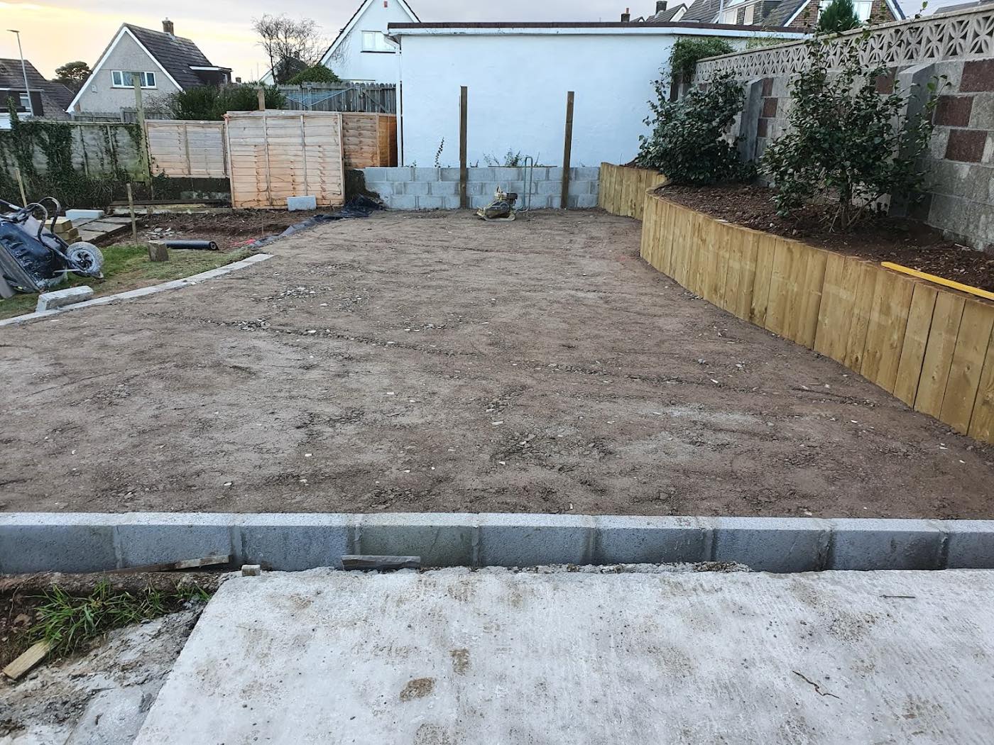 landscaping project by Createscape Landscaping & Fencing Services in Plymouth
