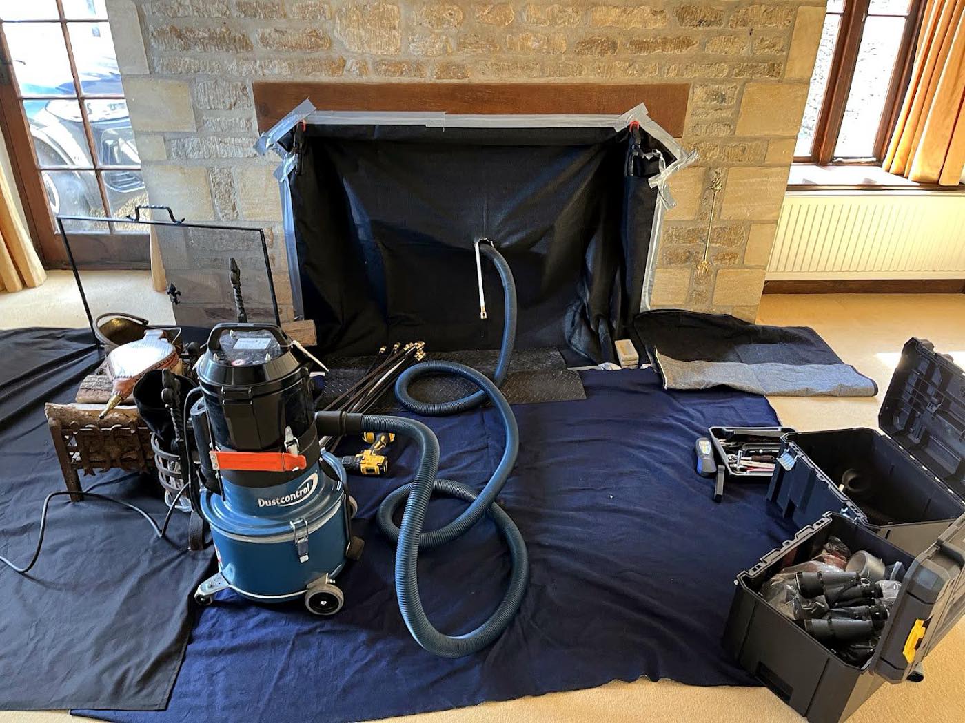 chimney work by JB sweeps in Dursley