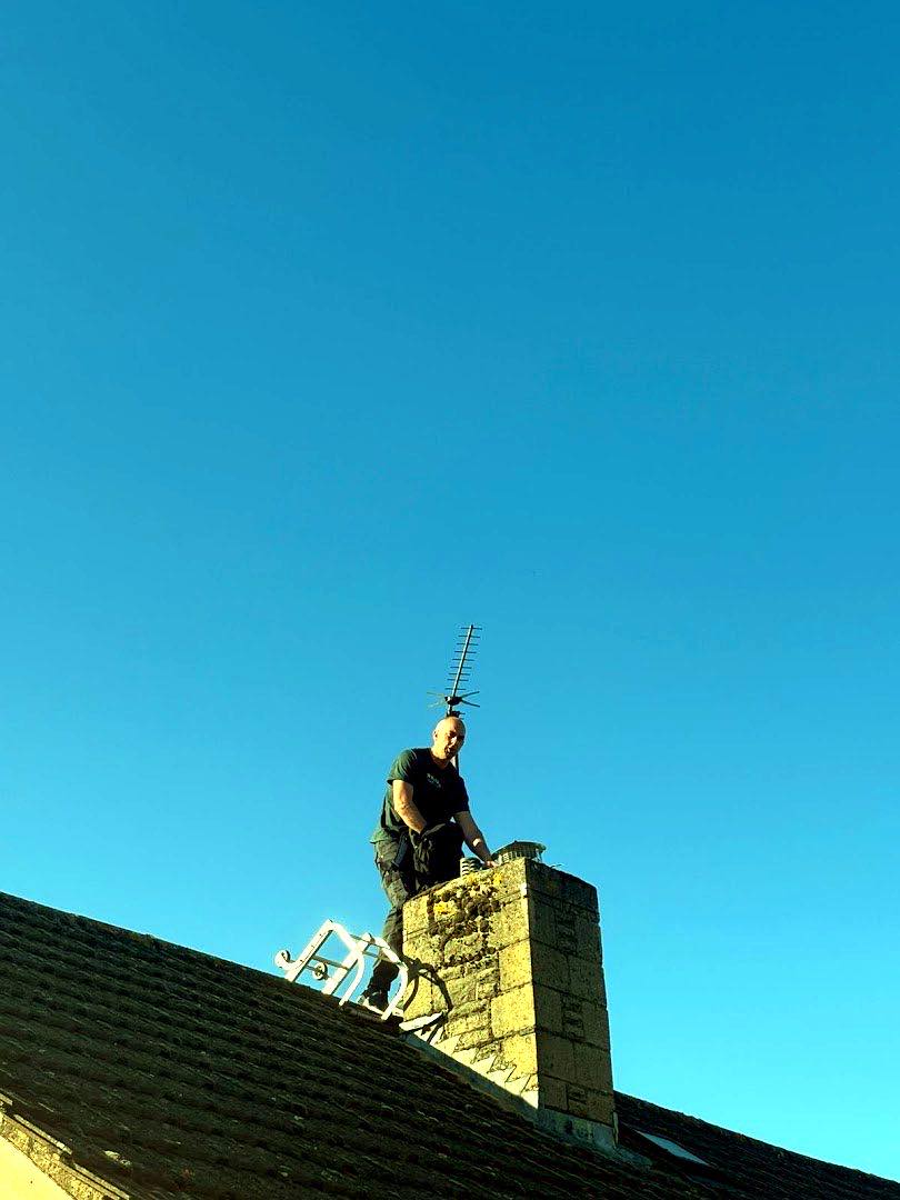 chimney work by JB sweeps in Dursley