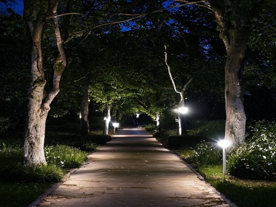 outdoor lighting work by Lumen Garden Lighting in Bath