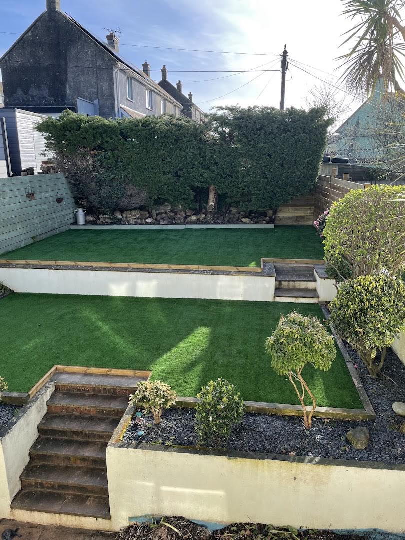 landscaping project by T & S Artificial grass and landscaping in Tiverton